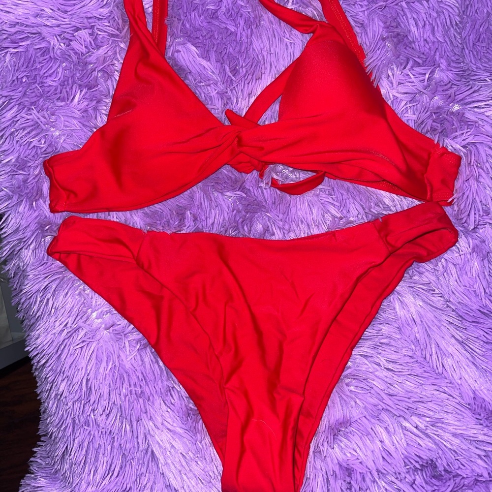 BRAND NEW RED SWIMSUIT SET FROM SHEIN